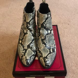 Sam Edelman Snakeskin Booties